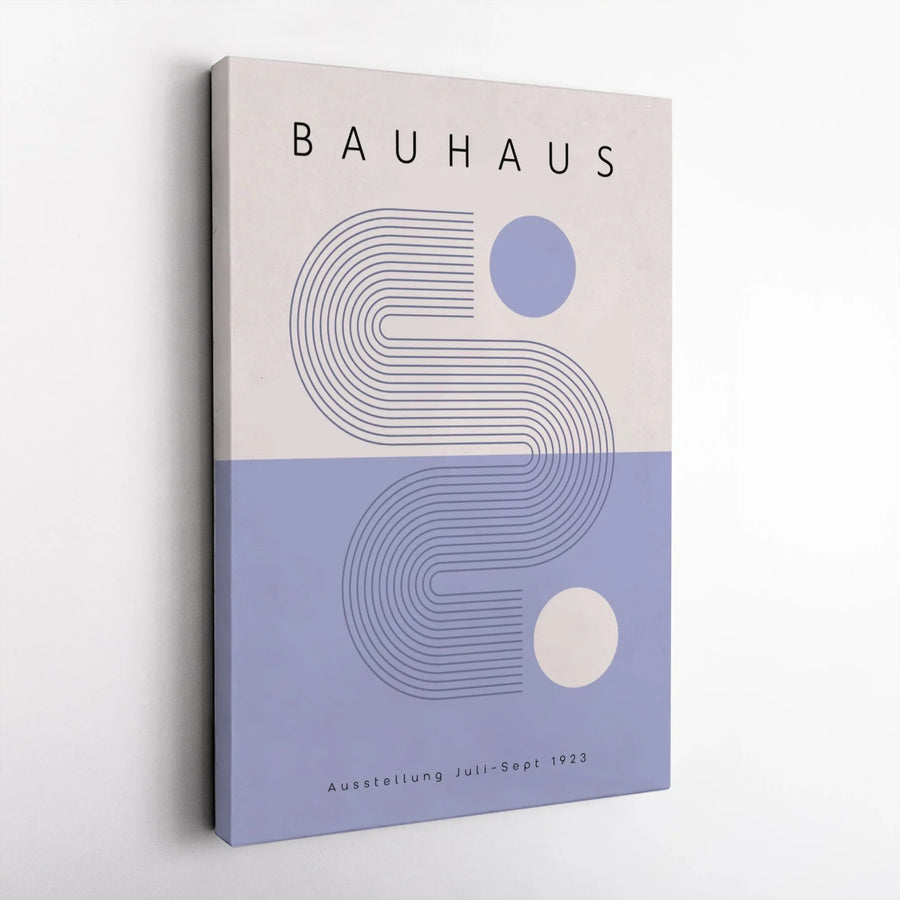 Bauhaus Exhibition Poster Canvas | 1923 Geometric Abstract Wall Art | Premium Gallery Wrapped Decor | Modern Minimalist Gift for Art Lovers