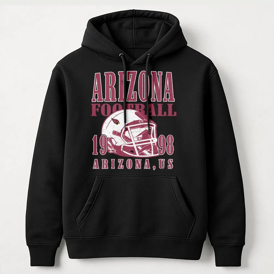 Arizona Football 1998 Arizona, Us With Arizona Cardinals Football Helmet Hoodie