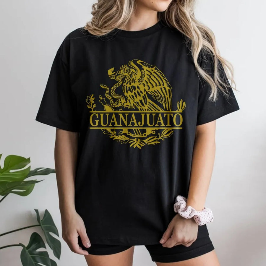 Guanajuato Mexico Eagle T-Shirt | Mexican Heritage Emblem Graphic | Premium Soft Cotton Tee | Cultural Pride Gift for Mexican Roots