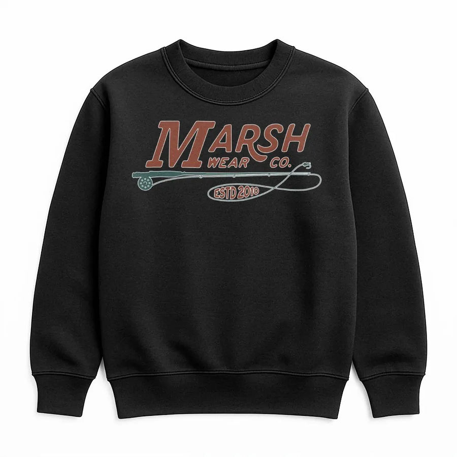 Fly Fishing Sweatshirt | Vintage Angler Graphic | Premium Cotton Blend | Unisex Gift For Fisherman And Outdoor Lovers
