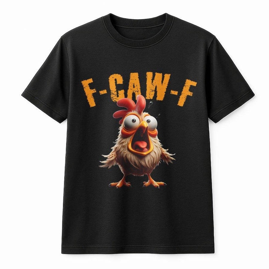 Funny Chicken T-Shirt | Screaming Rooster Graphic Cartoon Design | Premium 100% Cotton Tee | Gift for Poultry Lovers & Farm Animal Enthusiasts