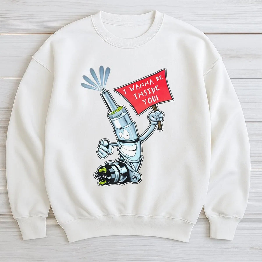 Diesel Fuel Injector Sweatshirt | Funny Automotive Humor Design | Premium Cotton-Blend Pullover | Gift for Mechanic and Car Enthusiast