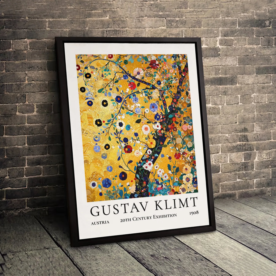 Gustav Klimt Tree Of Life Canvas Print | Exhibition Art Poster | Premium Gallery-Wrapped Wall Decor | Home Office Living Room Art Gift