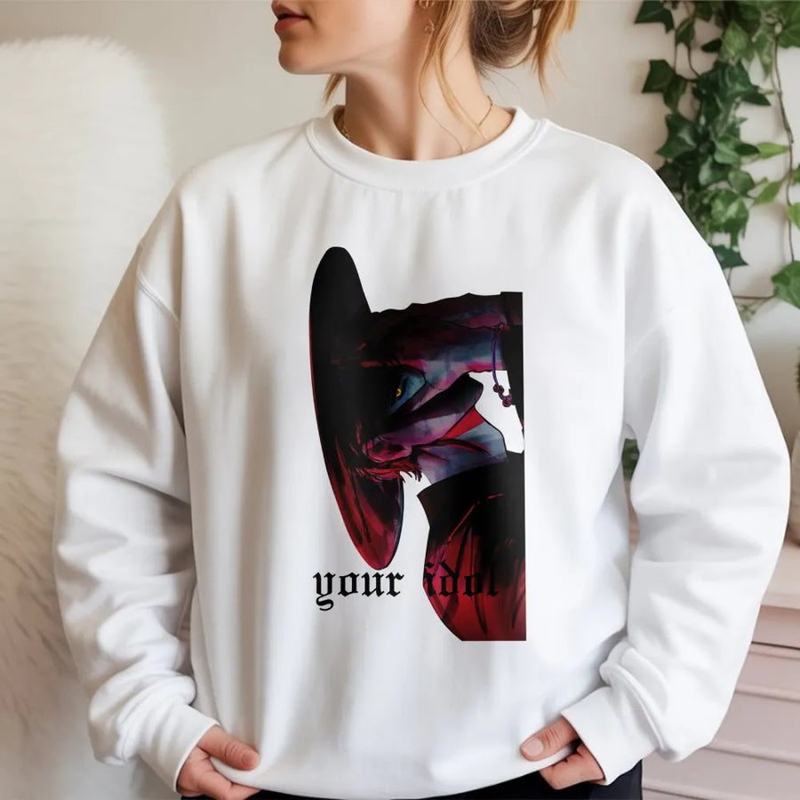 Your Idol Graphic Sweatshirt | Anime Demon Hunter Aesthetic | Premium Cotton Blend | Gift for Manga and Kpop Fans