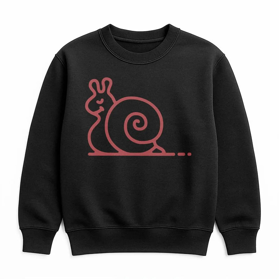Minimalist Snail Sweatshirt | Cute Line Art Animal Graphic | Premium Cotton-Blend Crewneck | Casual Unisex Gift for Music Lovers