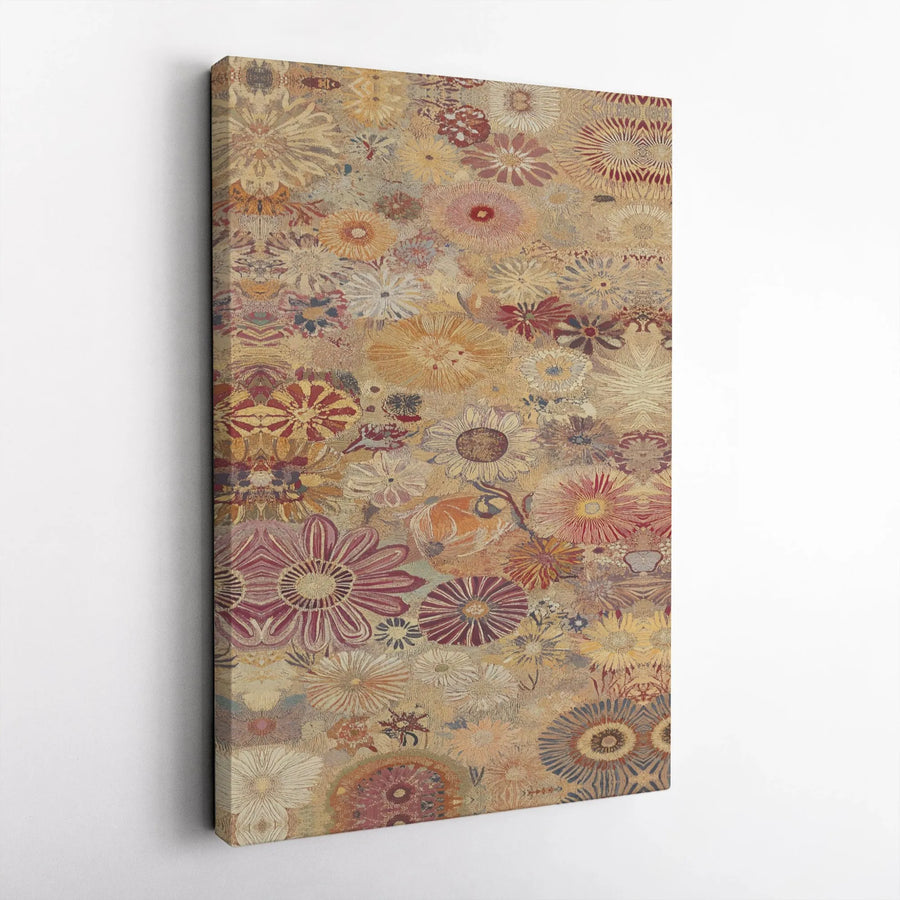 Abstract Floral Wall Art | Vintage Bohemian Botanical Print | Premium 1.25 Inch Thick Canvas | Gallery Quality Home Decor Gift