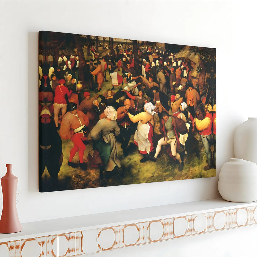 The Wedding Dance by Pieter Bruegel The Elder | Renaissance Folk Art Print | 1.25 Inch Gallery Wrap Canvas | Premium Classic Art Gift for Home Decor
