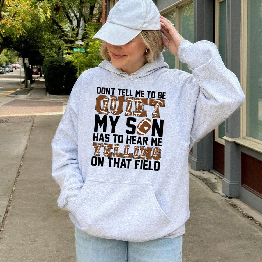 Football Mom Hoodie | Funny Game Day Quote Design | Cotton-Blend Premium Quality | Gift for Proud Sports Mom