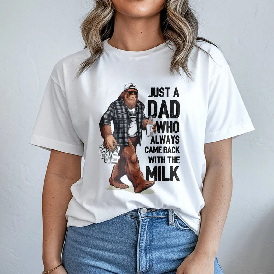 Bigfoot Dad T-Shirt | Funny Sasquatch Quote Graphic Tee | 100% Premium Cotton Shirt | Gift For Dad, Father's Day 2026, New Dad Birthday Present