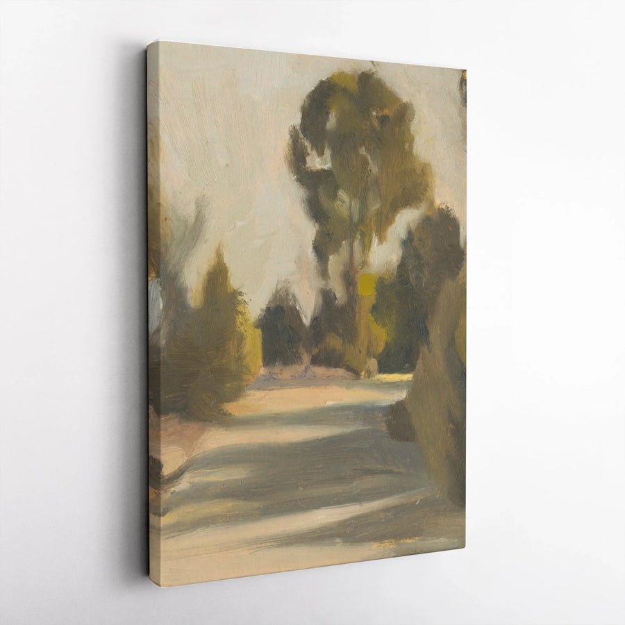Impressionist Forest Vertical Canvas Print | Painterly Tree Artwork | Premium Gallery Wrapped Canvas | Modern Farmhouse Decor Gift
