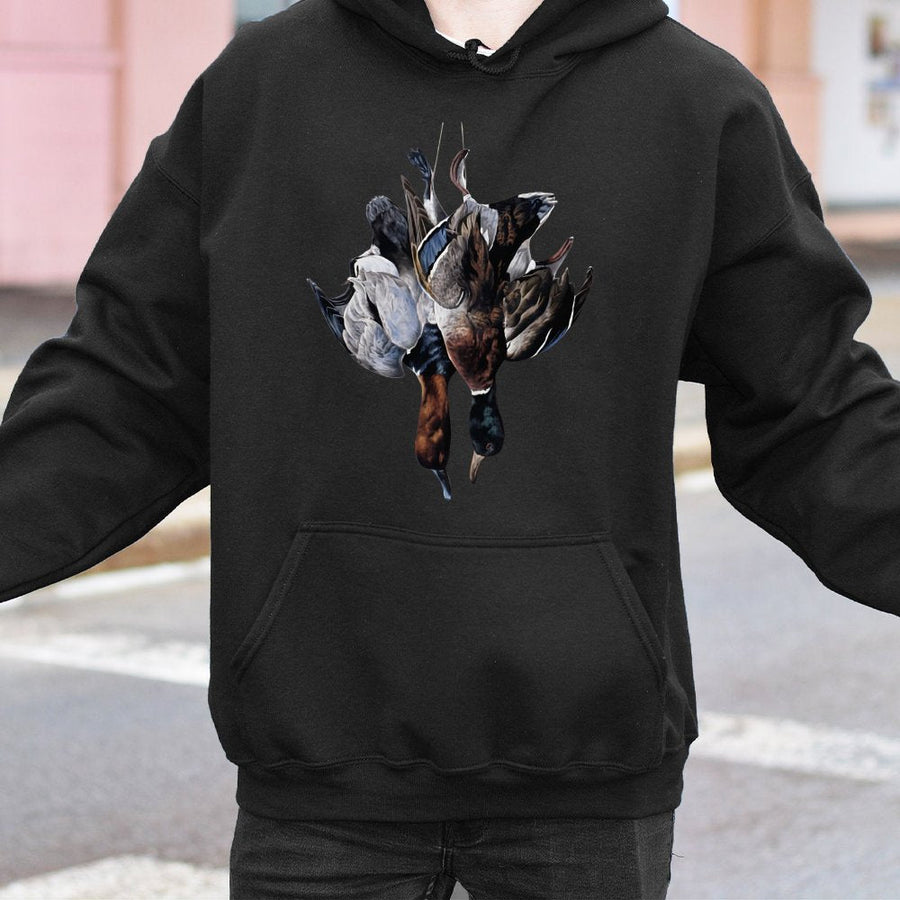 Mallard Duck Hunting Hoodie | Realistic Waterfowl Graphic Print | Premium Cotton Blend | Gift for Hunter and Outdoorsman