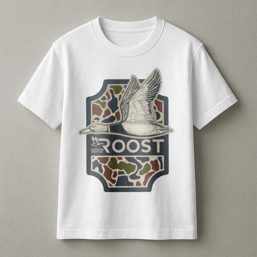 Duck Hunting T-Shirt | Mallard Waterfowl Camo Graphic | Premium Cotton Wildlife Apparel | Outdoor Sportsman Hunting Gift
