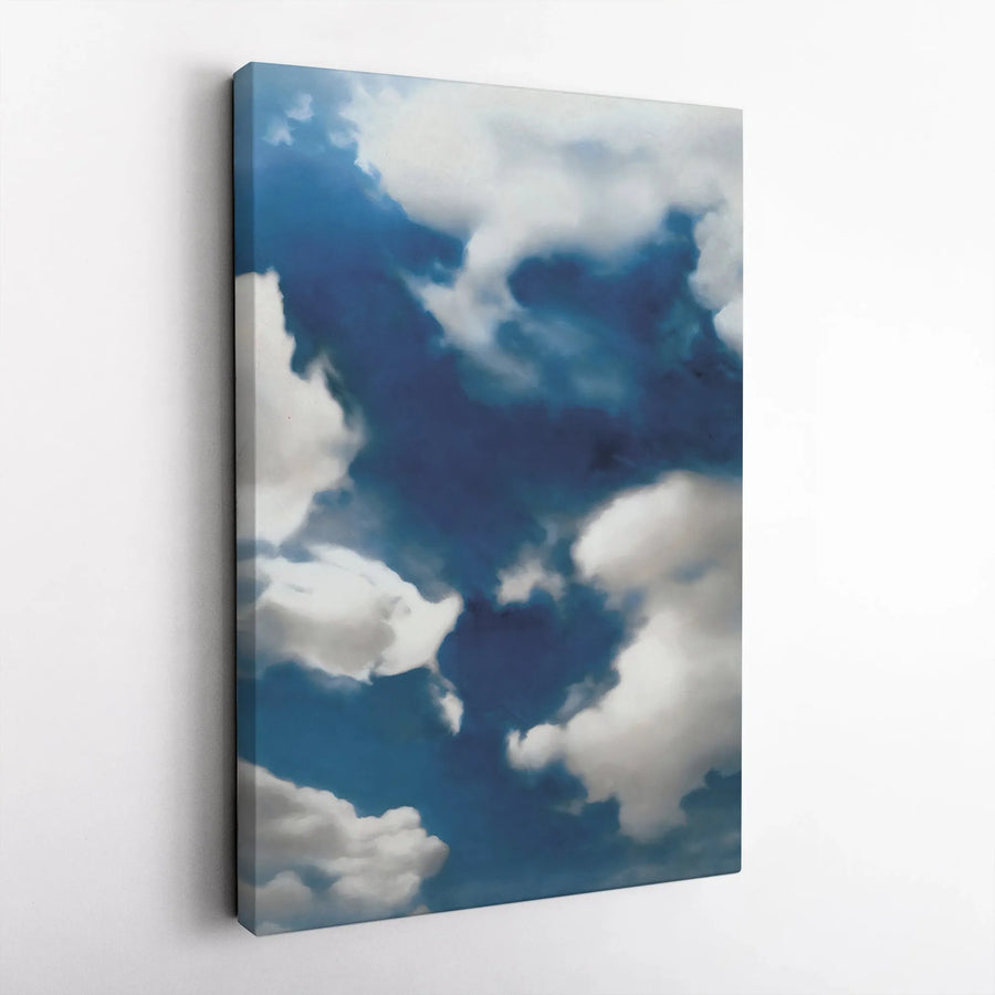 Abstract Cloud Canvas Wall Art | Blue Sky Atmospheric Painting | Premium Fade-Resistant Gallery Wrap | Modern Minimalist Home Decor