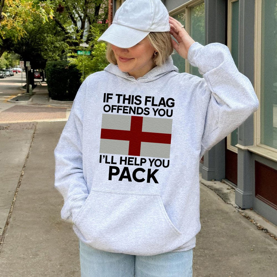 England Flag Hoodie | Patriotic British Pride Sweatshirt | Premium Cotton Blend | Gift for English Heritage Supporters