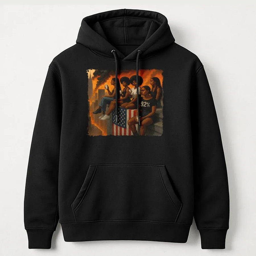 Black History 92 Percent Truth Hoodie | Political Commentary Graphic | Premium Soft Cotton | Gift for Black Women & Activists