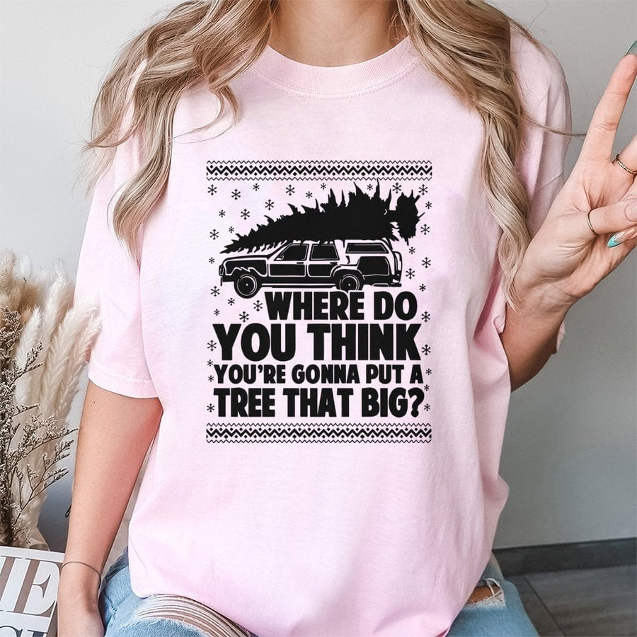 Funny Christmas T-Shirt | Bend Over And I'll Show You Xmas Humor | 100% Cotton Premium Tee | Naughty Holiday Gift for Adults