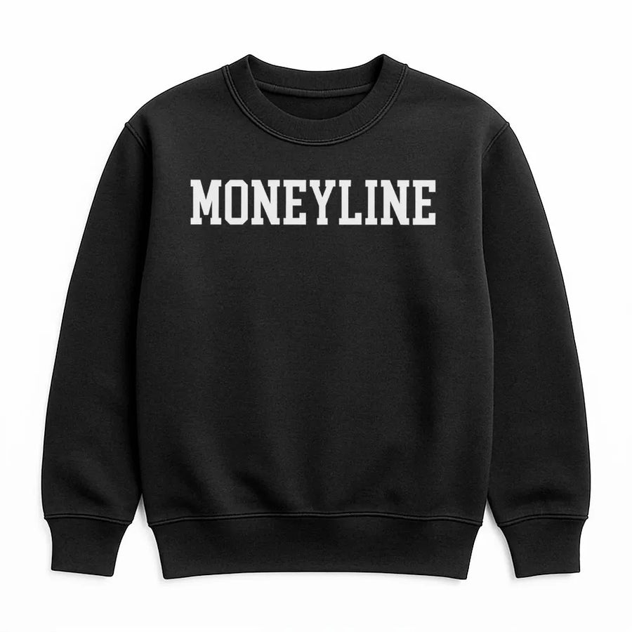 Moneyline Sweatshirt | Sports Betting Typography Design | Premium Cotton Blend | Gift for Gamblers and Sports Fans