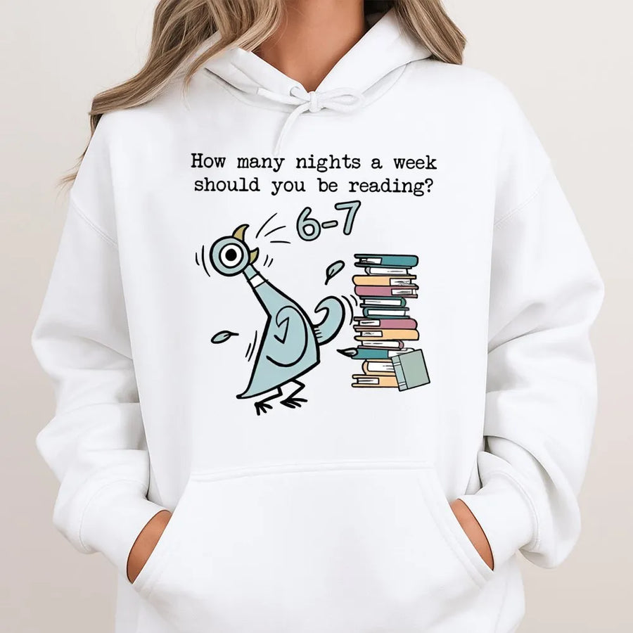Reading Hoodie | Funny Book Lover Gift | Premium Cotton Blend Bookworm Apparel | Librarian Gift for Teachers and Book Readers