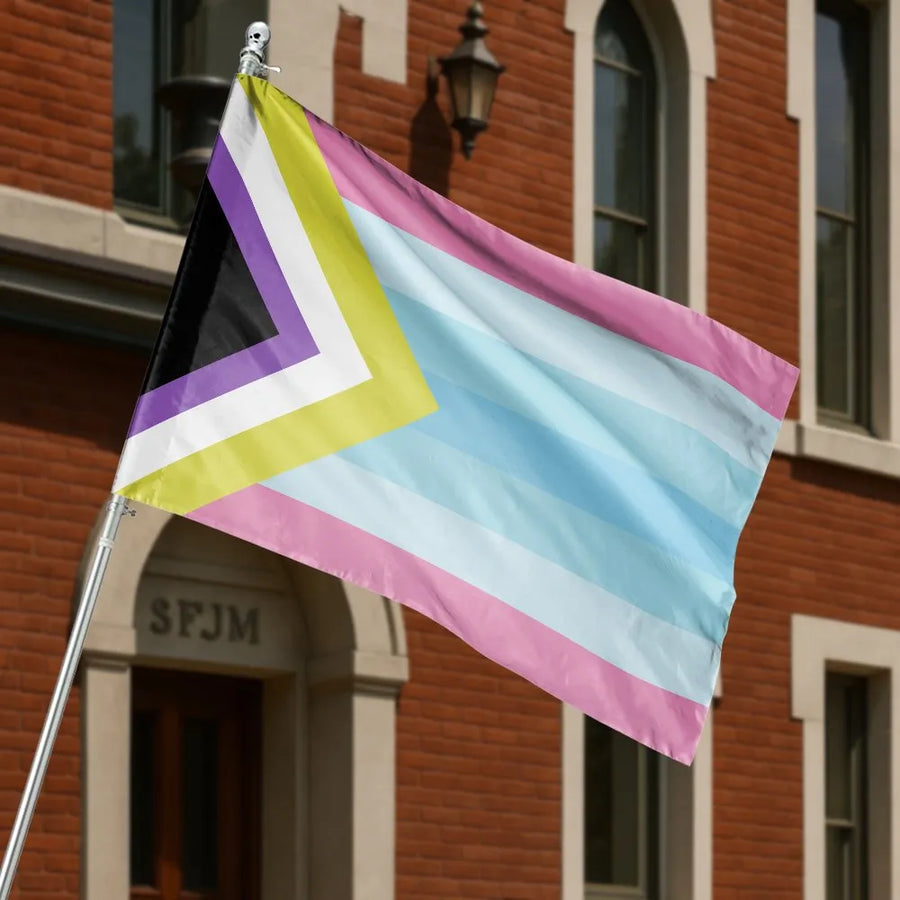 Transmasculine Nonbinary Pride Flag | Double Sided LGBT Pride Banner | Premium Weather-Resistant Polyester | Outdoor Decor Gift for Home & Yard