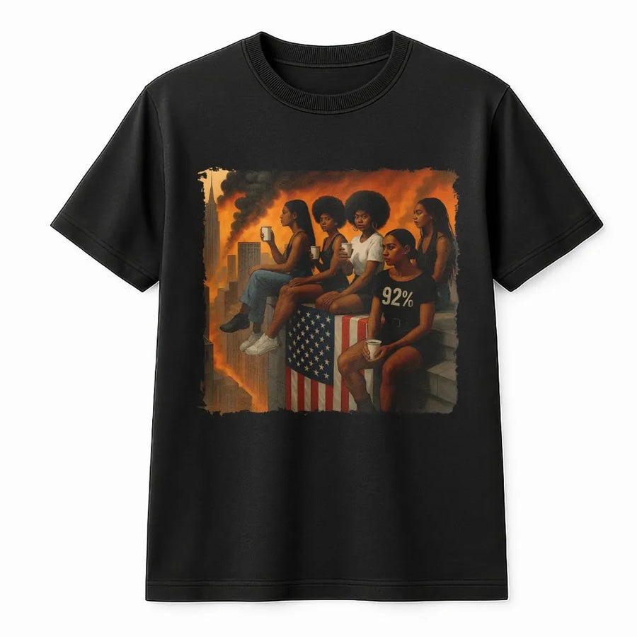 Black History 92 Percent Truth T-Shirt | Political Commentary Graphic | Premium Soft Cotton | Gift for Black Women & Activists