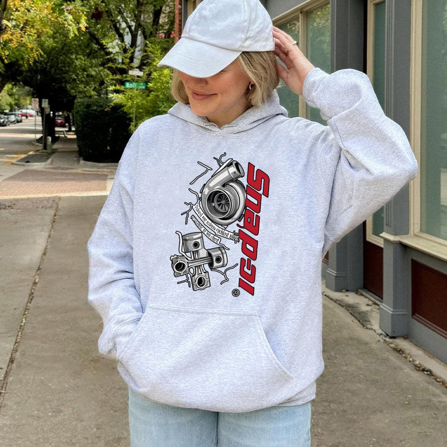 Turbo Engine Hoodie | Car Enthusiast Graphic Sweatshirt | Premium Cotton-Blend | Gift for Gearheads and Drifters