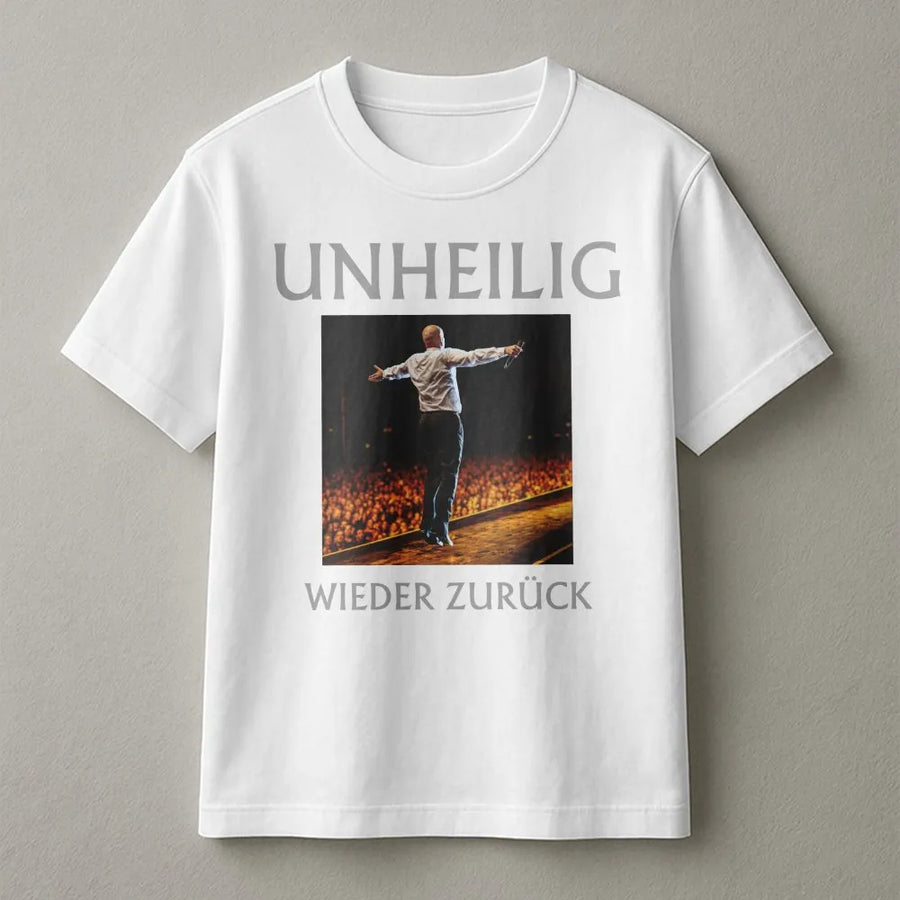 Unheilig T-Shirt | Wieder Zurück Tour Graphic with Backprint | Premium Soft Blend | Official Band Merch Gift for Fans