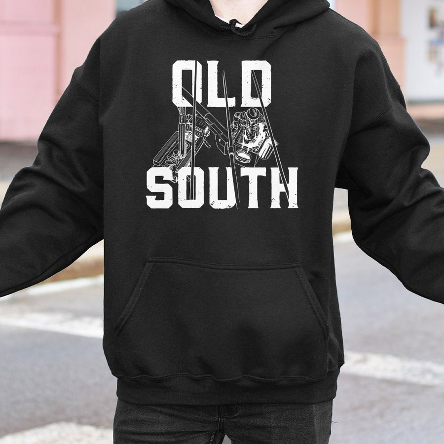 Lineman Bucket Truck Hoodie | Old South Electric Utility Design | Cotton-Poly Blend Premium Sweatshirt | Gift For Electrical Worker