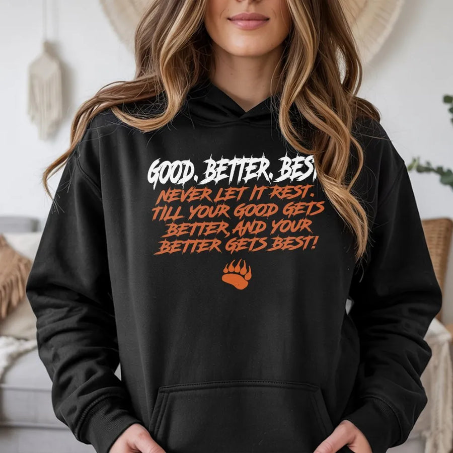 Chicago Football Good Better Best Hoodie, Good Better Best Hoodie, Chicago Hoodie, Bears Hoodie, Football Hoodie For Fan