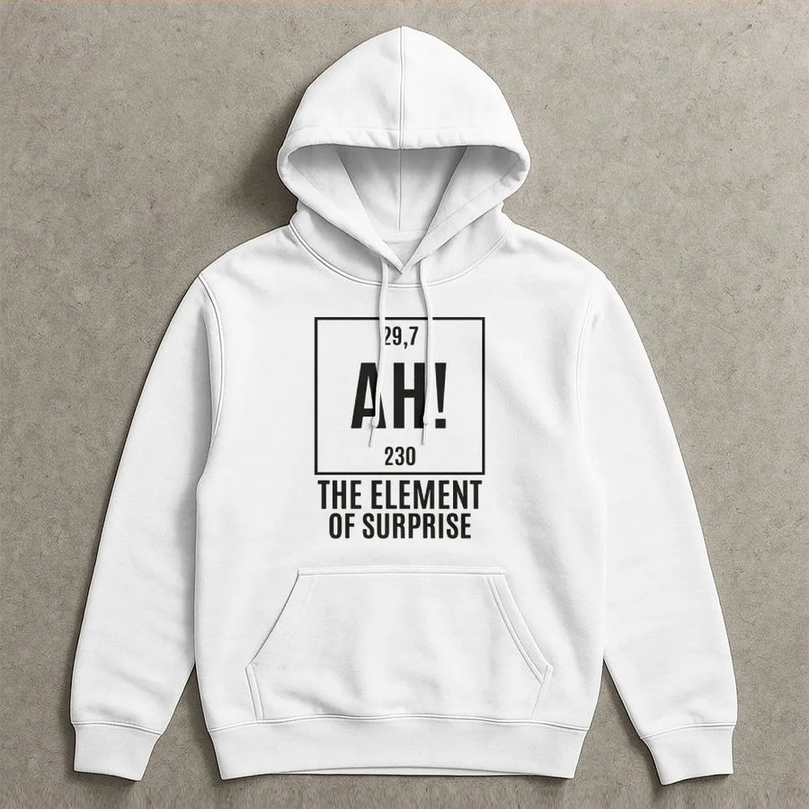 Element of Surprise Shirt | Funny Chemistry Periodic Table Graphic Tee | Premium Soft Cotton | Geek Humor Gift for Science Teacher or Student