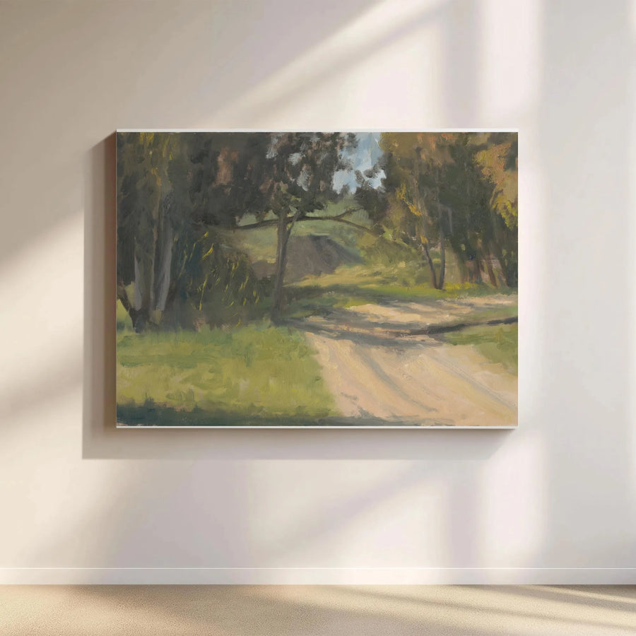 Forest Path Canvas Wall Art | Impressionist Landscape Painting | Premium Gallery Wrapped Canvas | Rustic Home Decor Gift