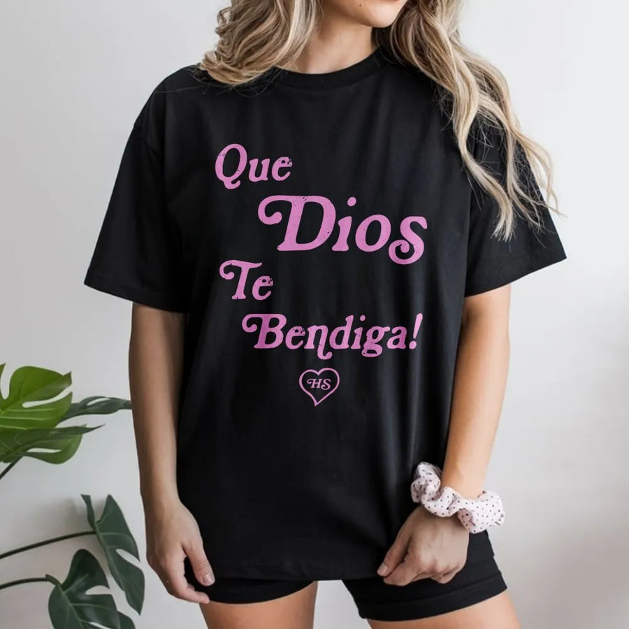 Dios Te Bendiga T-Shirt | Spanish Christian Faith Graphic Tee | Premium Soft Cotton Religious Gift | Unisex Scripture Blessing Apparel