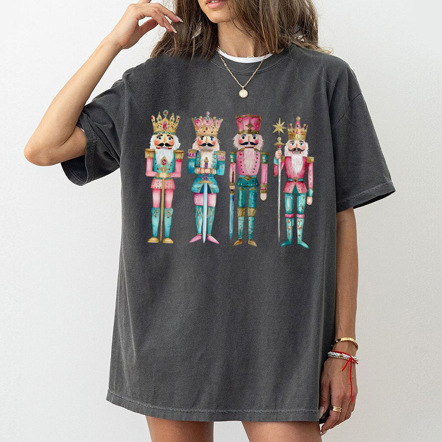 Nutcracker Christmas T-Shirt | Watercolor Holiday Soldier Art | Premium 100% Cotton Tee | Festive Winter Gift for Women & Nutcracker Collectors