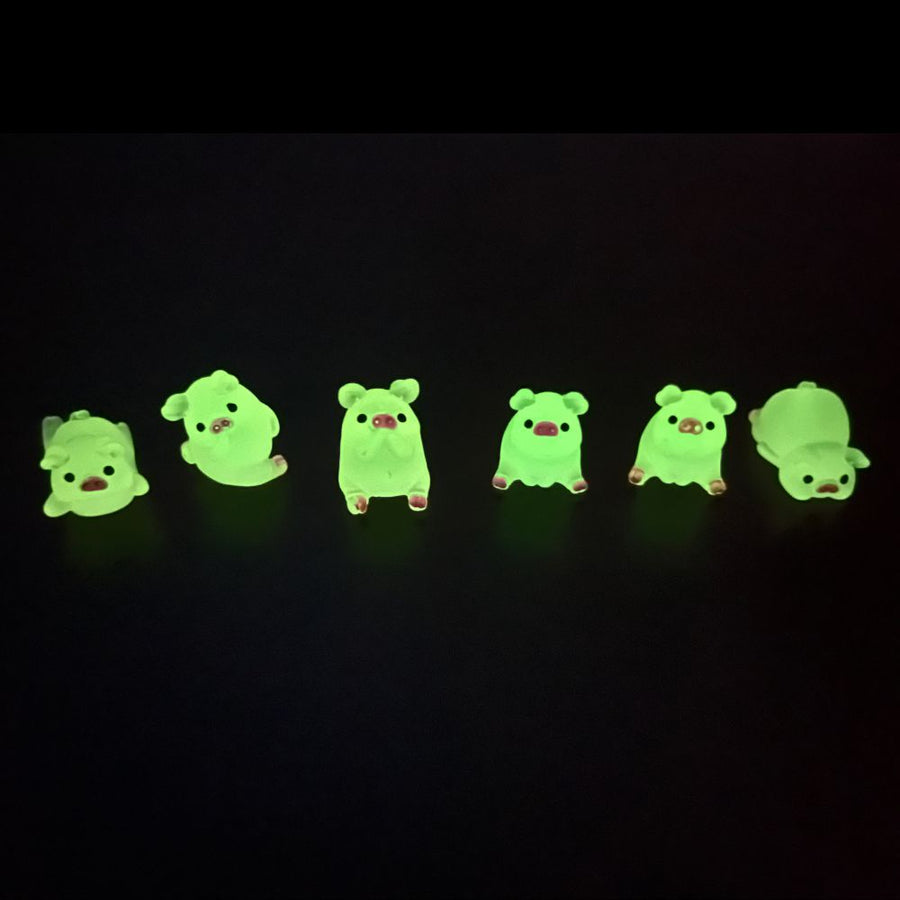Glowing Mini Pigs (6 Pcs)