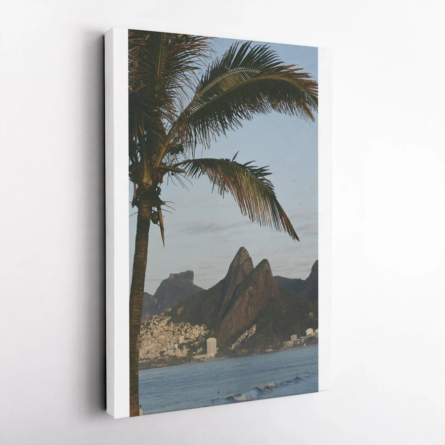 Rio de Janeiro Canvas Print | Vintage Arpoador Beach Photography | Premium Gallery Wrap Canvas | Brazil Travel Gift & Coastal Home Decor