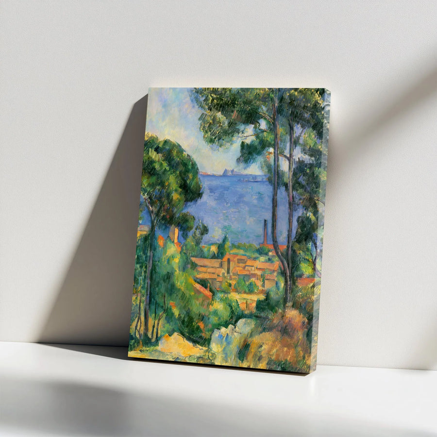 Cézanne The Bay of Marseilles Canvas Print | Vintage French Landscape Painting | Premium Canvas Wall Art | Collector's Gift for Classic Home Decor