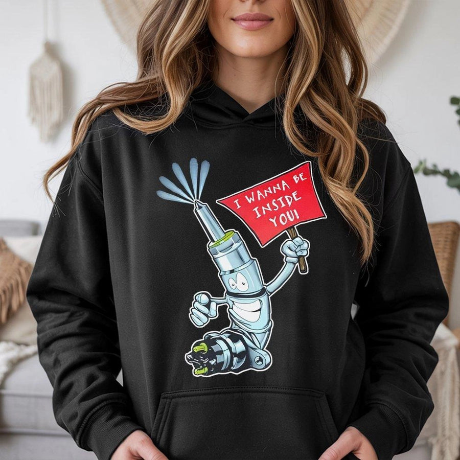 Fuel Injector Graphic Hoodie | Funny Car Mechanic Gift | Premium Cotton Blend | Unisex Automotive Apparel for Racing Enthusiasts