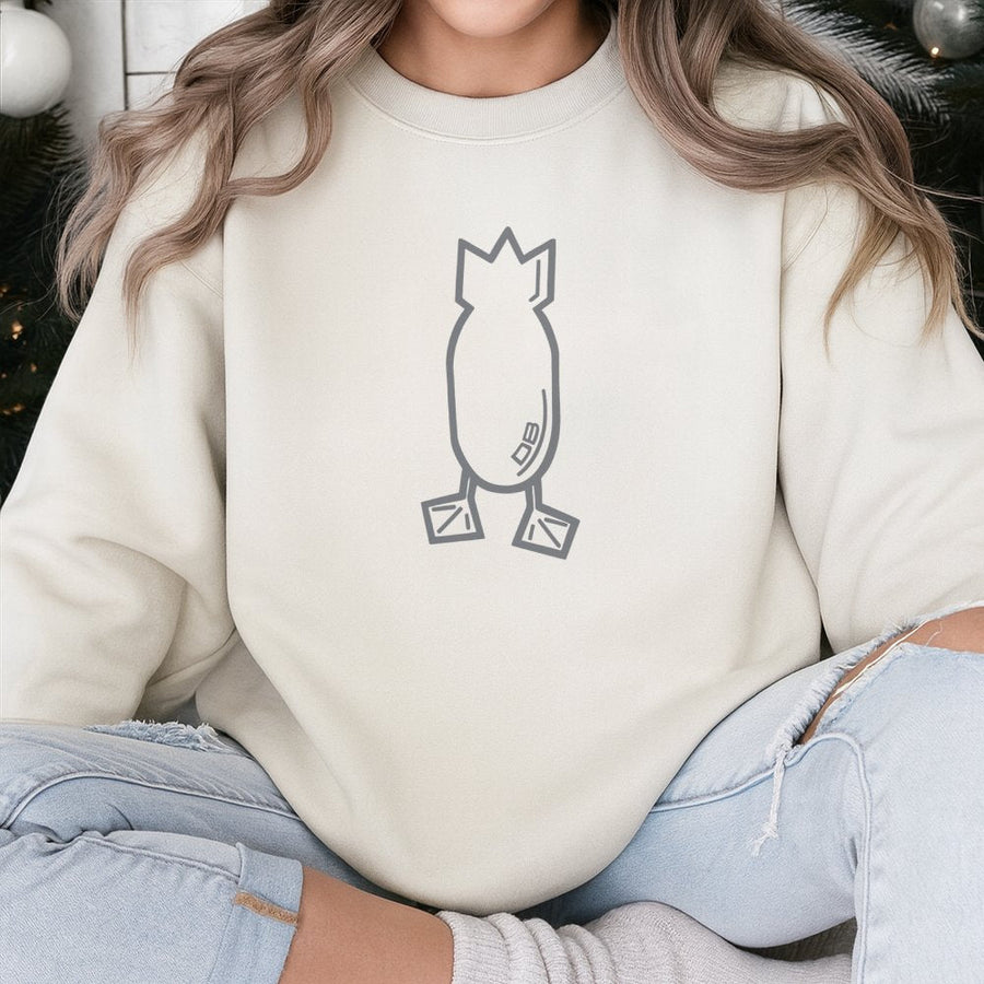Dive Bomb Graphic Sweatshirt | Tactical Military Style Logo | Premium Cotton Blend | Unisex Streetwear Gift for Men and Women