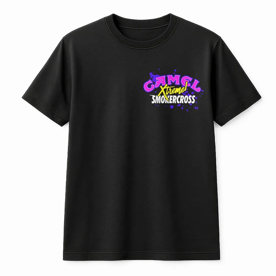 Smokercross Extreme Graphic T-Shirt | Retro 90s Motocross Aesthetic | Premium Cotton Soft Crewneck | Motorsports Fan Birthday Gift