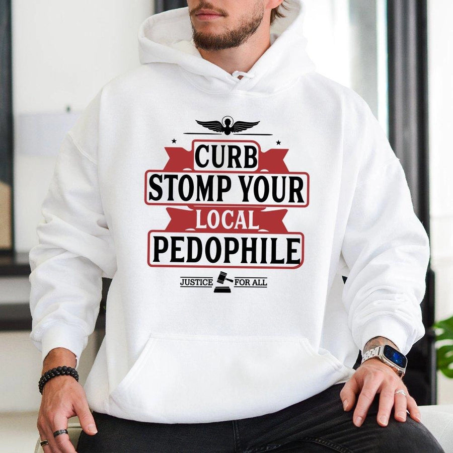 Justice For All Hoodie | Bold Graphic Anti-Abuse Statement Tee | Premium Cotton-Poly Blend | Empowering Unisex Awareness Gift