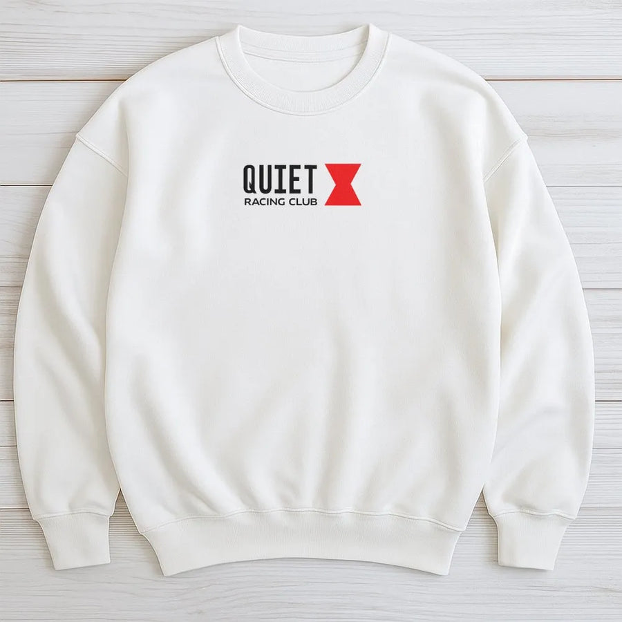 Quiet Racing Club Sweatshirt | Minimalist Automotive Graphic Tee | Premium Soft Cotton | Streetwear Gift for Car Enthusiast