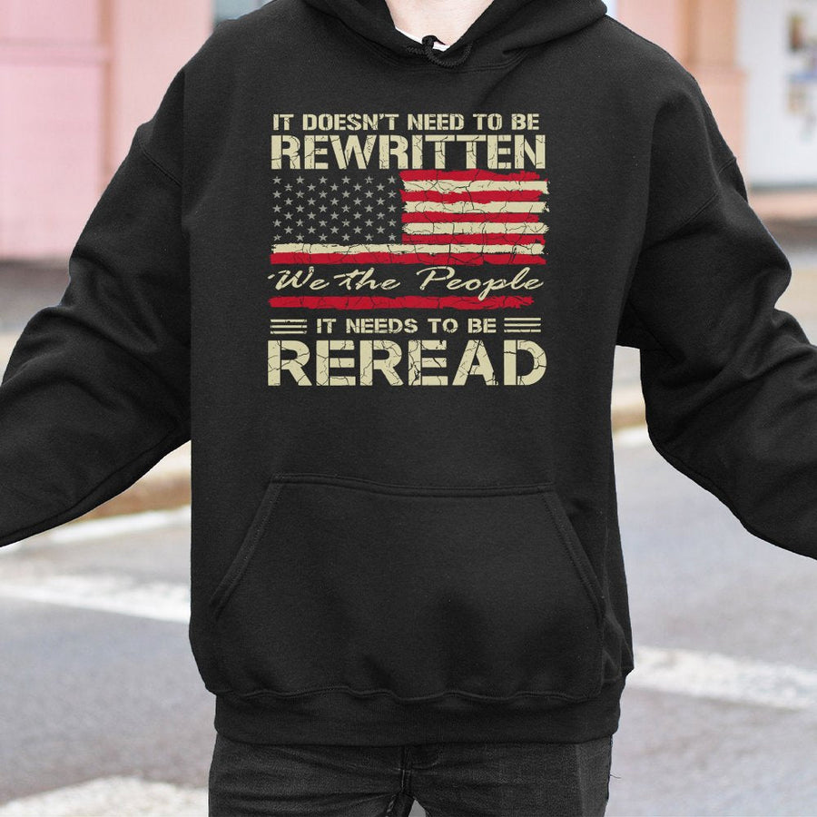 We The People Hoodie | American Constitution Vintage Graphic | Premium Cotton Blend | Patriotic Gift for Freedom Lovers