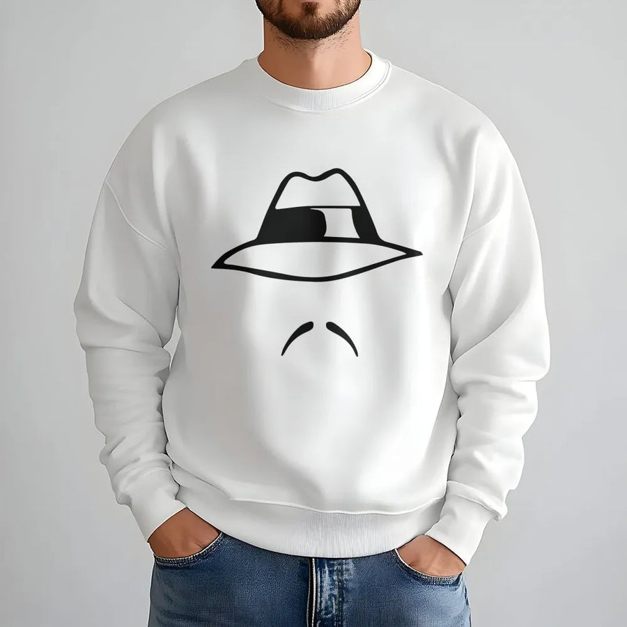 Lowrider Fedora Sweatshirt | Cholo Style Graphic Print | Premium Cotton Blend | Unisex Streetwear Gift For Him And Her
