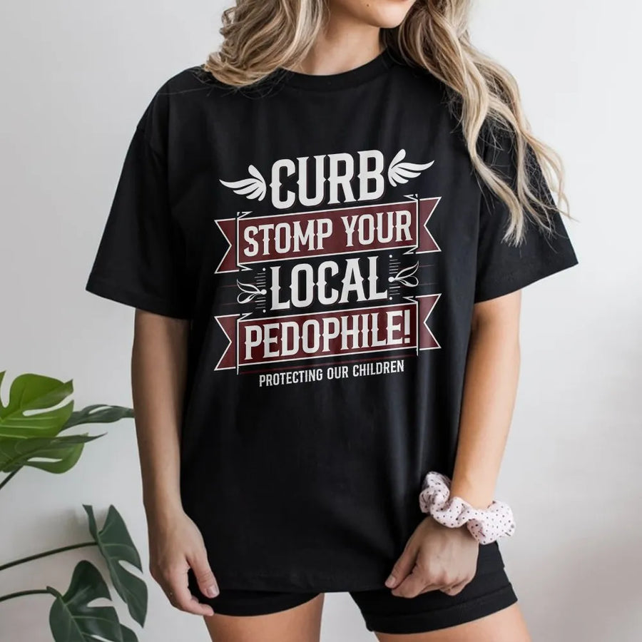 Protecting Our Children Graphic Tee | Anti-Predator Awareness Design | Premium Cotton Unisex Shirt | Bold Social Activism Statement Gift
