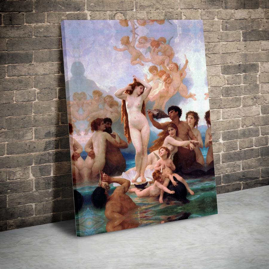The Birth of Venus Canvas Wall Art | Alexandre Cabanel Masterpiece Print | Gallery Wrapped 1.25 Inch Wood Frame | Classic Fine Art Decor for Home