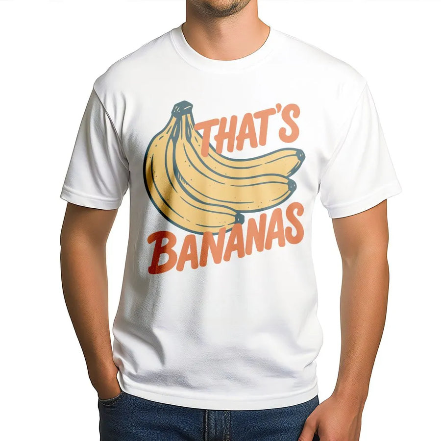 That's Bananas Funny Graphic T-Shirt | Retro Fruit Humor Design | Premium Soft Cotton | Unisex Casual Gift For Fruit Lovers