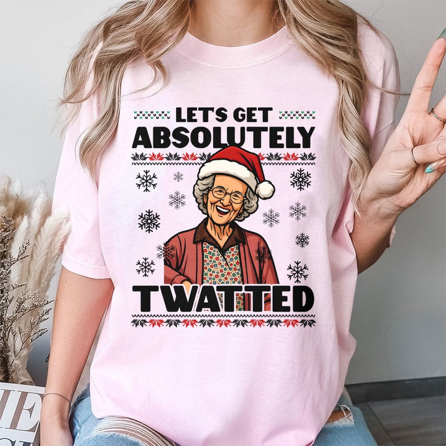 Funny Grandma Christmas T-Shirt | Retro Festive Holiday Slogan Graphic | Premium Cotton Unisex Tee | Rude Xmas Gift for Adults
