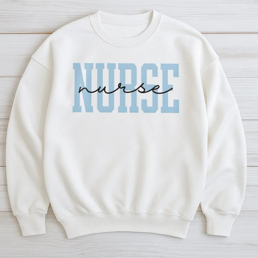 Nurse Sweatshirt | RN Appreciation Graphic Crewneck | Premium Cotton-Poly Blend | Gift for Nursing Student or Healthcare Professional
