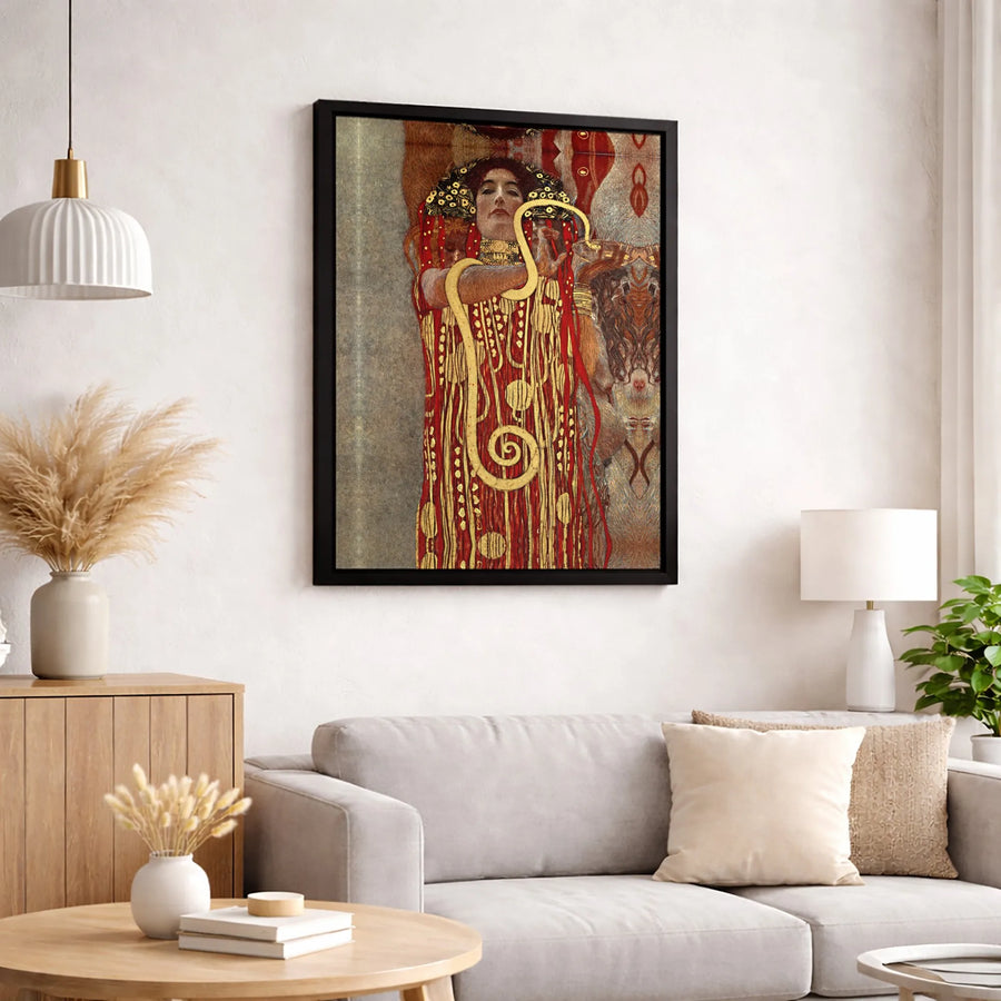 Hygeia Gustav Klimt Wall Art | Iconic Art Nouveau Masterpiece | Premium 1.25-Inch Gallery-Wrapped Canvas | Elegant Home Decor Gift