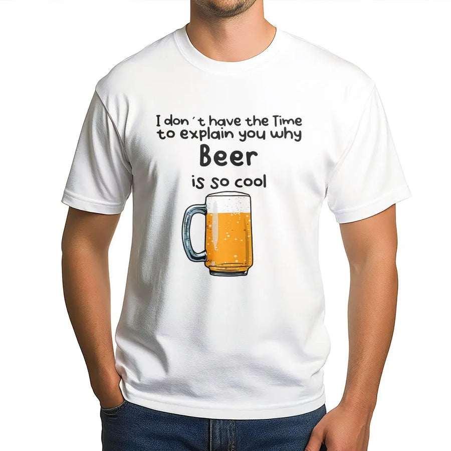 Beer T-Shirt | Funny Drinking Slogan Graphic Tee | Premium 100% Cotton Apparel | Gift for Beer Lovers, Bartenders, and Craft Brew Enthusiasts