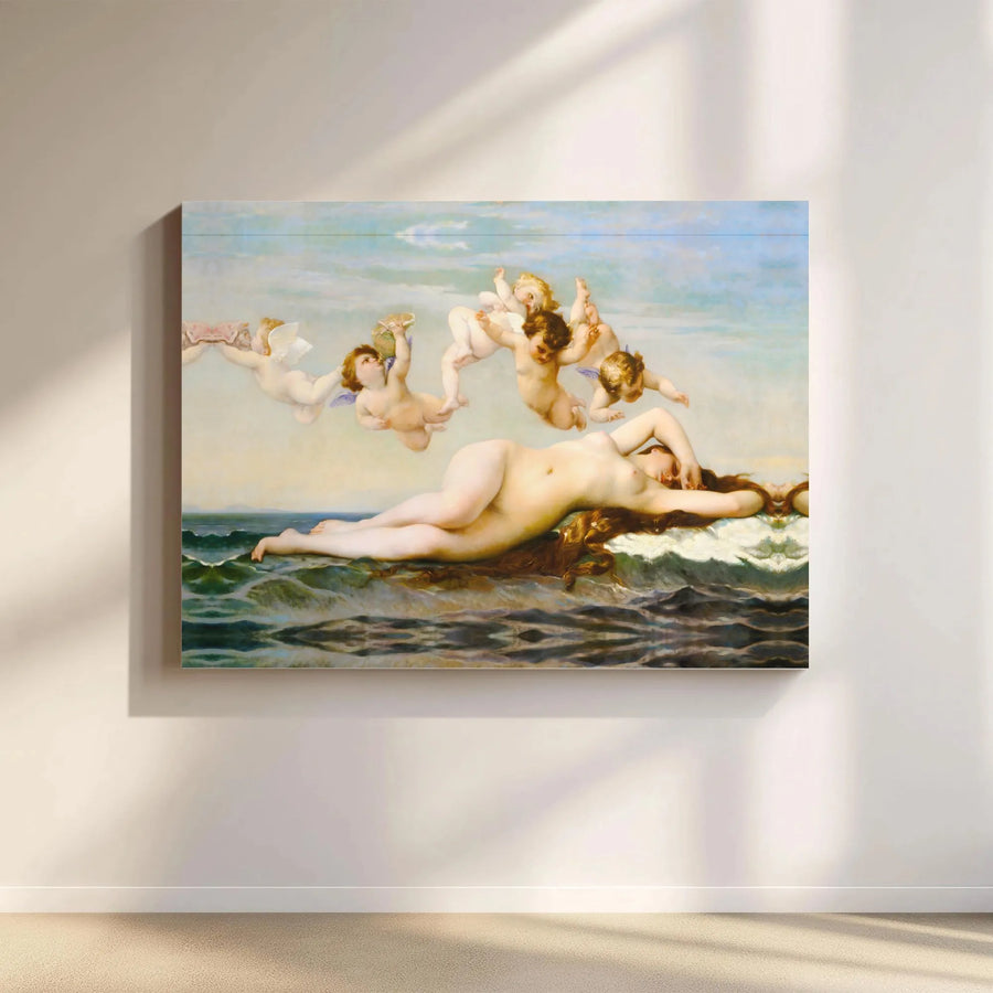 Birth of Venus Canvas Print | Alexandre Cabanel Famous Painting | Premium Gallery Wrapped Wall Art | Classical Art Collector's Gift for Home Decor